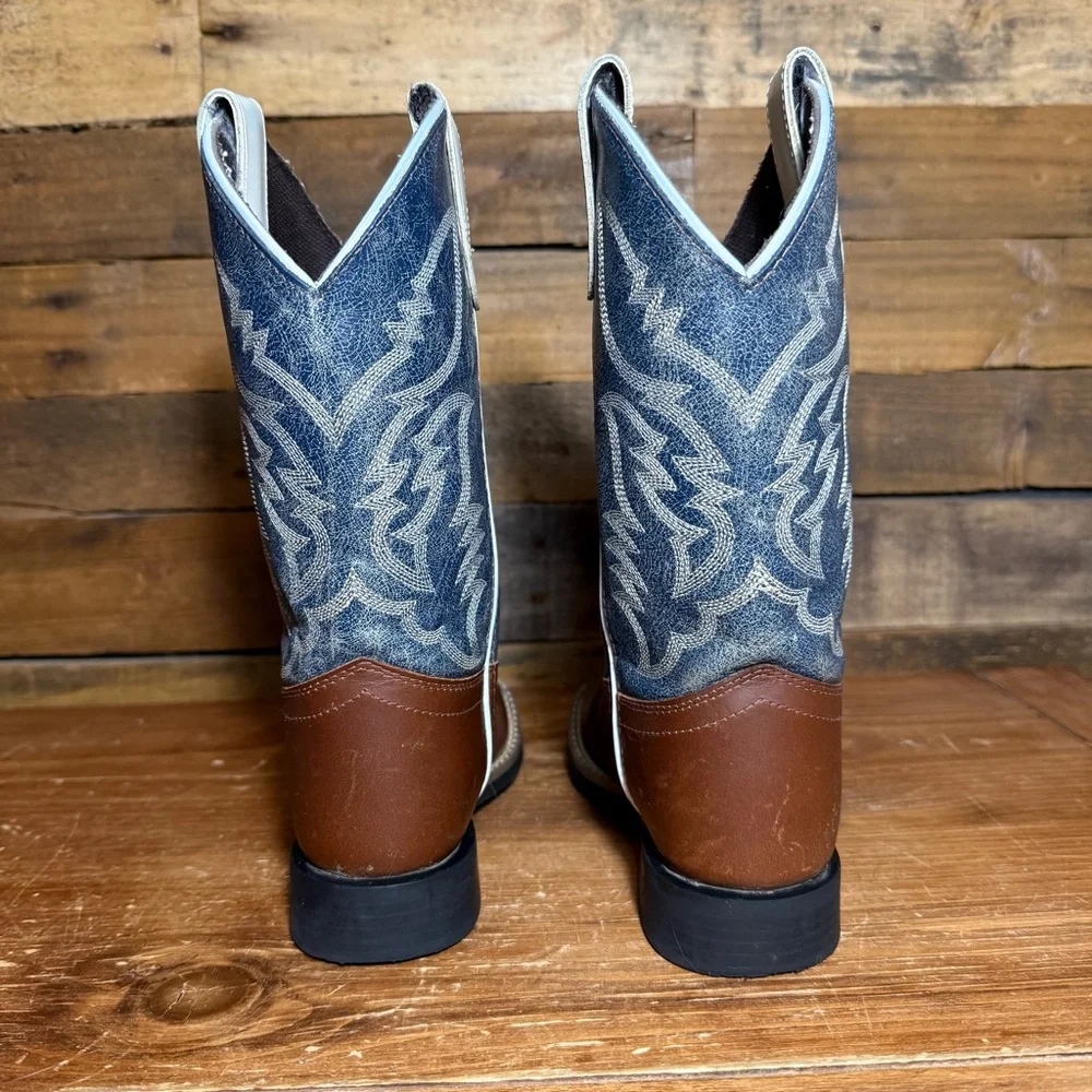 CODY JAMES BOYS' WALKER WESTERN BOOTS - BROAD SQUARE TOE Style: BCBSP23P5 Size 2